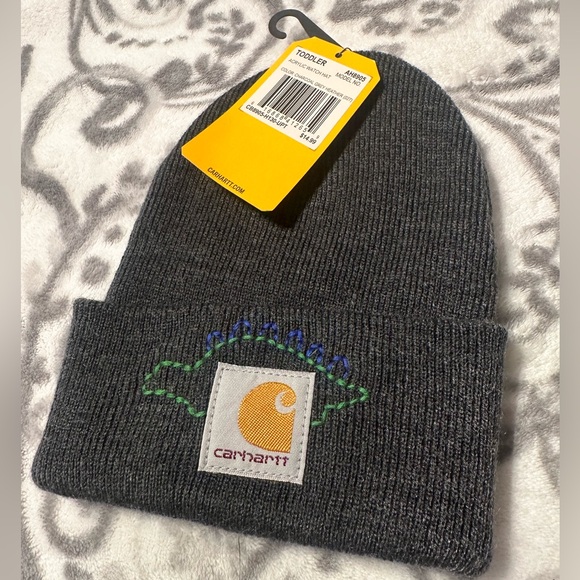 Charcoal Heather Grey Carhartt Beanie (NWT)
Hand Embroidered dinosaur - toddler - Picture 2 of 2
